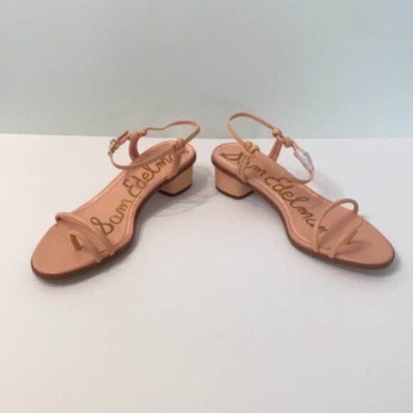 Sam Edelman Women Pink Isle Ankle Strap Block Heel Leather Sandal Size 9.5W - Picture 3 of 10